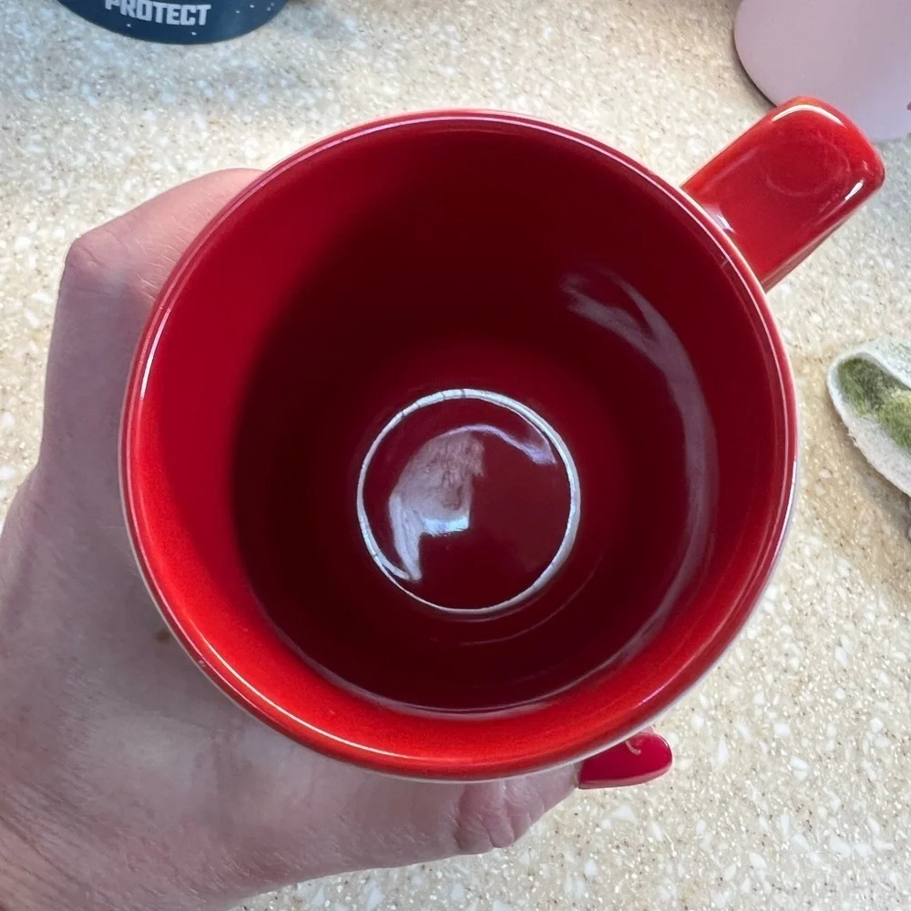 Disney Parks Mickey and Minnie Once Upon a Time Red and white Mug